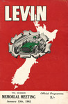 Programme cover of Levin Motor Racing Circuit, 13/01/1962