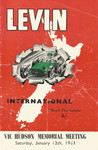 Programme cover of Levin Motor Racing Circuit, 12/01/1963