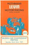 Programme cover of Levin Motor Racing Circuit, 22/03/1969