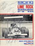 Programme cover of Lime Rock Park, 01/09/1969