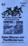 Programme cover of Liverpool City Raceway, 1979