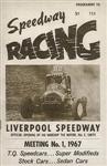 Programme cover of Liverpool City Raceway, 1967