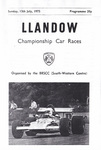 Programme cover of Llandow Circuit, 13/07/1975