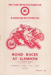 Programme cover of Llandow Circuit, 21/06/1981