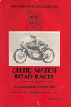Programme cover of Llandow Circuit, 27/09/1981