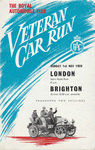 Programme cover of London to Brighton Run, 1959