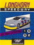 Programme cover of Longhorn Speedway, 29/08/1992