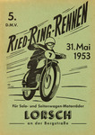 Programme cover of Lorsch Ried-Ring, 31/05/1953