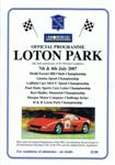 Programme cover of Loton Park Hill Climb, 08/07/2007