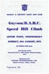 Programme cover of Loton Park Hill Climb, 31/08/1975