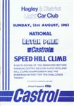 Programme cover of Loton Park Hill Climb, 21/08/1983
