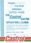 Programme cover of Loton Park Hill Climb, 08/04/1985
