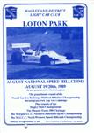 Programme cover of Loton Park Hill Climb, 20/08/1989