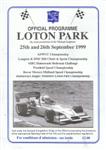 Programme cover of Loton Park Hill Climb, 26/09/1999