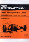 Programme cover of Loton Park Hill Climb, 28/07/1968
