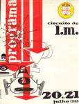 Programme cover of Lourenço Marques, 21/07/1963