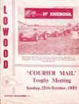Programme cover of Lowood Circuit, 25/10/1959