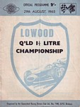 Programme cover of Lowood Circuit, 29/08/1965