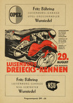 Programme cover of Luisenburg Dreiecks-Rennen, 29/08/1953
