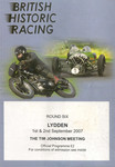 Programme cover of Lydden Hill Race Circuit, 02/09/2007
