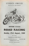 Programme cover of Lydden Hill Race Circuit, 21/08/1966