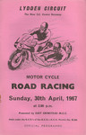Programme cover of Lydden Hill Race Circuit, 30/04/1967