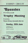 Programme cover of Lydden Hill Race Circuit, 30/06/1968