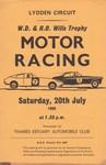 Programme cover of Lydden Hill Race Circuit, 20/07/1968