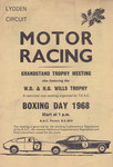 Programme cover of Lydden Hill Race Circuit, 26/12/1968