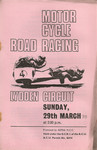 Programme cover of Lydden Hill Race Circuit, 29/03/1970