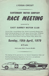 Programme cover of Lydden Hill Race Circuit, 19/04/1970