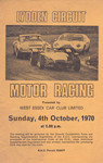 Programme cover of Lydden Hill Race Circuit, 04/10/1970