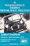 Programme cover of Lydden Hill Race Circuit, 26/12/1970