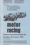 Programme cover of Lydden Hill Race Circuit, 03/06/1973