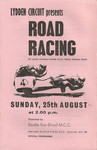 Programme cover of Lydden Hill Race Circuit, 25/08/1974