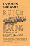 Programme cover of Lydden Hill Race Circuit, 15/06/1975