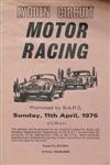 Programme cover of Lydden Hill Race Circuit, 11/04/1976