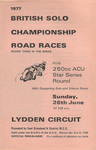 Programme cover of Lydden Hill Race Circuit, 26/06/1977