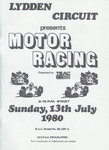 Programme cover of Lydden Hill Race Circuit, 13/07/1980