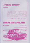 Programme cover of Lydden Hill Race Circuit, 12/04/1981