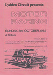 Programme cover of Lydden Hill Race Circuit, 03/10/1982