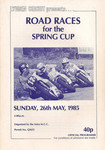 Programme cover of Lydden Hill Race Circuit, 26/05/1985