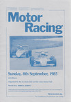 Programme cover of Lydden Hill Race Circuit, 08/09/1985