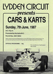 Programme cover of Lydden Hill Race Circuit, 07/06/1987