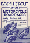 Programme cover of Lydden Hill Race Circuit, 12/06/1988