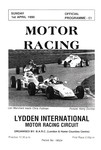 Programme cover of Lydden Hill Race Circuit, 01/04/1990