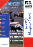 Programme cover of Magny-Cours, 04/07/1993