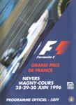 Programme cover of Magny-Cours, 30/06/1996