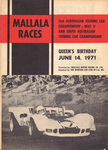 Programme cover of Mallala Motor Sport Park, 14/06/1971
