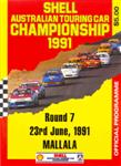 Programme cover of Mallala Motor Sport Park, 23/06/1991